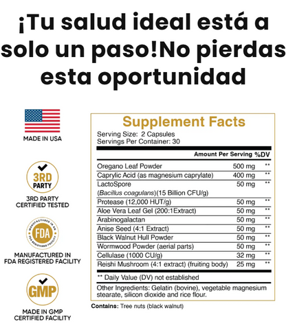 Candida Cleanse Premium  Tratamiento Digestivo Natural – Pack Doble