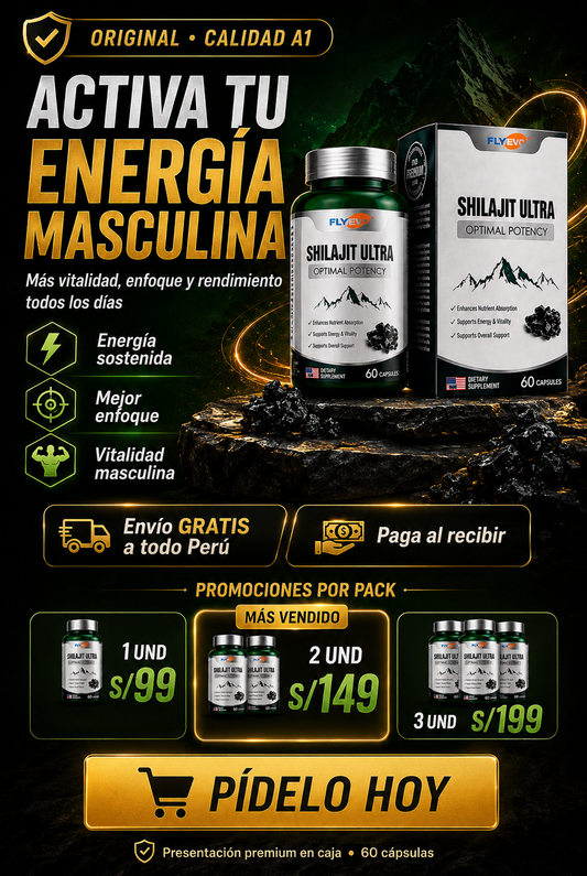 Activa tu energía masculina y recupera tu potencia con SHILAJIT ULTRA – Optimal Potency
