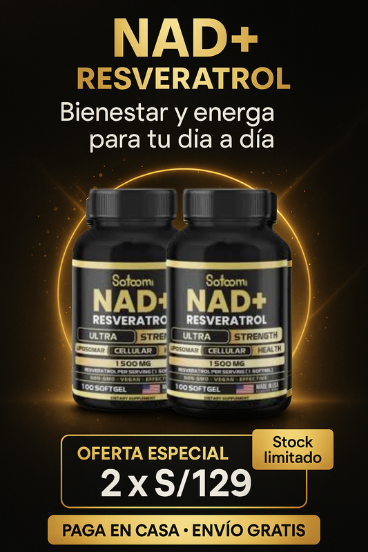 💪 Llévate 2 NAD por solo S/129 — ¡OFERTA POR TIEMPO LIMITADO!